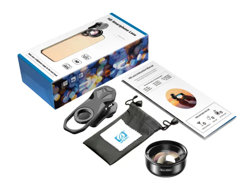 МАКРОЛІНЗА ДЛЯ ТЕЛЕФОНУ APEXEL APL-HB100MM